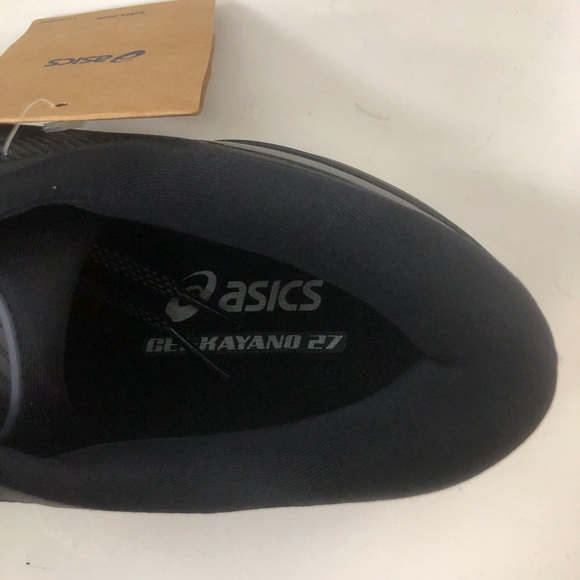 ASICS Gel-Kayano 27 Men’s Black running shoe 10.5 NWT with box - Picture 3 of 5